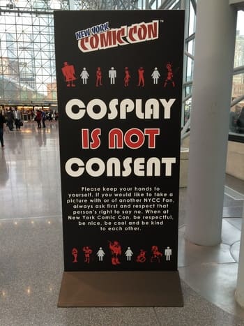 Cosplay is not Consent en eventos